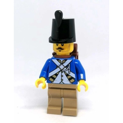 LEGO® LN1682 NOVÁ MINIFIGURKA VOJÁK MODRÝ KABÁT S PLNOU POLNÍ