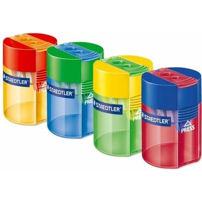 Struhadlo, dvouděrové, se zásobníkem, STAEDTLER "512", mix barev