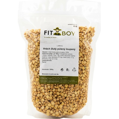 Fitboy Hrach žltý polený lúpaný 1 kg