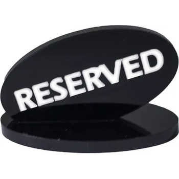 Image 1 of ALKAN AN-Табелка RESERVE АКРИЛ 9, 5x6x6cm (0136707)