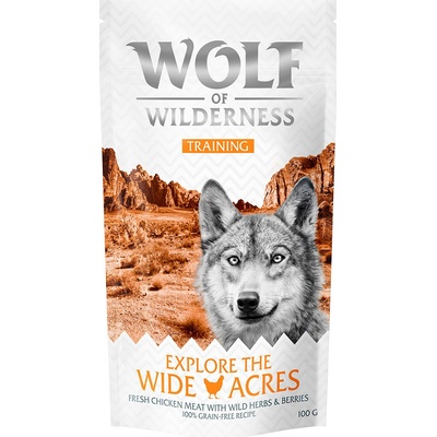 Wolf of Wilderness Training Explore the Wide Acres s kuřecím 3 x 100 g