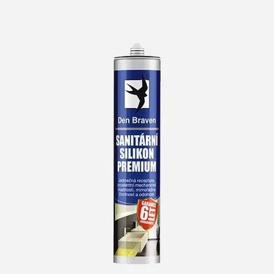 Den Braven PREMIUM Sanitárny silikón 280 ml bielý