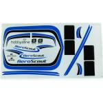 Hobbyzone стикери сини: Aeroscout 1.1m