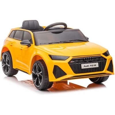 LeanCars Elektrická autíčko Audi RS6 žlté 2x45W BATÉRIA 12V4,5Ah 2023