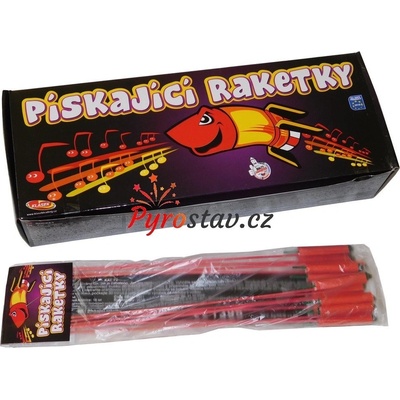 Klásek Trading Rakety PÍSKAJÍCÍ RAKETKY 12 ks
