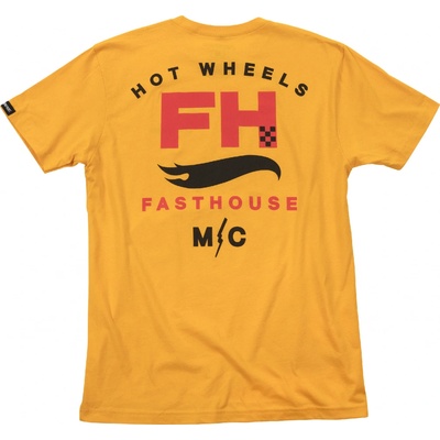 Fasthouse Youth Hot Wheels Array Tee Gold