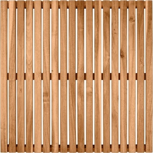 Wenko Изтривалка за баня от акациево дърво, 55 x 55 cm - Wenko (25522100)