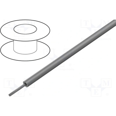 Alpha Wire 1855 SL001 HookUp Wire lanko Cu 22AWG tmavě šedá 600V 305 m