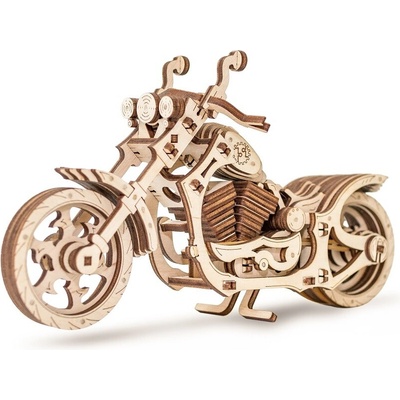 EWA Eco-Wood-Art Drevená 3D stavebnica — Motorka Cruiser