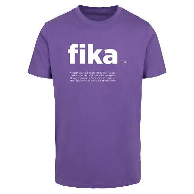 Тениска Mister tee Fika Definition short sleeve T-shirt - Purple (Ultraviolet)