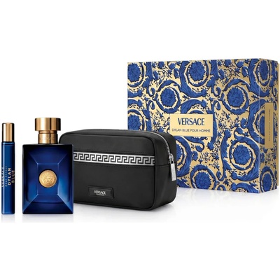 Versace Pour Homme Dylan Blue Подаръчен комплект EDT 100 ml + EDT 10 ml + козметична чантичка