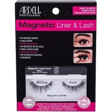 Ardell Magnetic Liner & Lash odstín Black sada magnetické řasy Wispies 1 pár + magnetická tekutá gelová linka Magnetic Liquid Liner 2,5 g