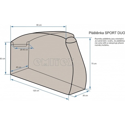 Emitex SPORT DUO Černá