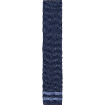 HACKETT Knit X2 Stripe Tie - Blue