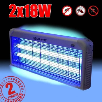 Image 1 of Голяма инсектицидна лампа против комари 2х18 w (t1600500)