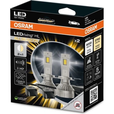 OSRAM LEDriving HL ALLSEASON H7 6000K/2700K (3762)