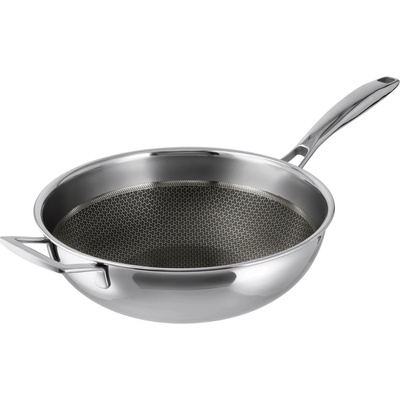 Silvercrest® Wok z nehrdzavejúcej ocele Premium, 28 cm (100407116)