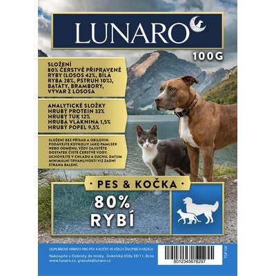 Lunaro SnoutSnacks rybí s batáty 100 g