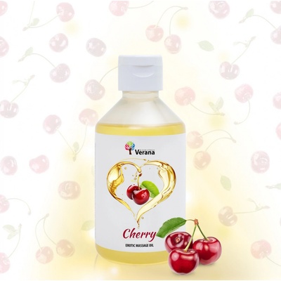 VERANA Erotický masážny olej Čerešňa 250 ml