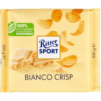 Ritter Sport biela čokoláda s chrumkami 100 g