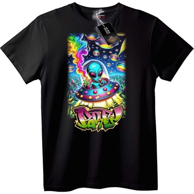 NOONEBRAND Тениска Извънземен DAB НЛО - XS, Black