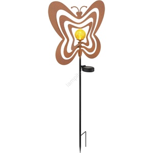 GLOBO 36581R - LED соларно осветително тяло LED/0, 06W/3V IP44 ръждясала пеперуда (GL8880)