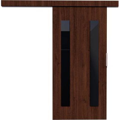 Sconto Posuvné dvere HERS 76 wenge/čierna 76x205 cm