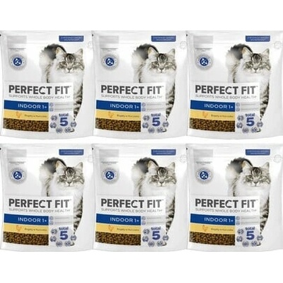 PERFECT FIT Indoor 1+ bohaté na kuracie mäso 6 x 750 g