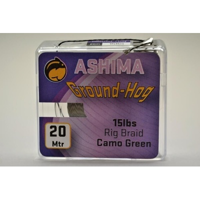 Ashima Extra potápavá šnúra Groundhog 20m 25lb GREEN