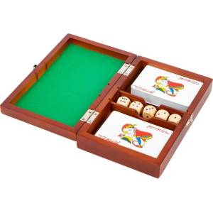 Small foot by Legler Small Foot Игрални зарове и карти в дървена кутия (LE11363)