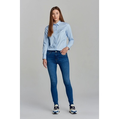 Gant džínsy Nella travel indigo jeans modrá