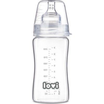 Lovi sklenená dojčenská fľaša 250 ml