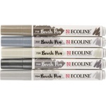 Ecoline Brush pen X11 Акварелни химикалки Grey 5 бр (11509937)