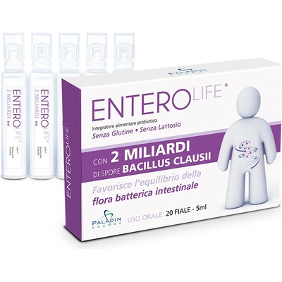 Paladin Pharma Пробиотик EnteroLife® 2 млрд. активни пробиотици, 20 флакона х 5 ml | Paladin Pharma (550055 (11006) PP)