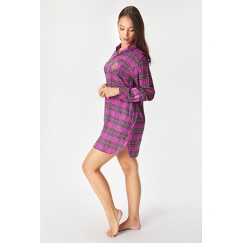 Ralph Lauren Нощница Ralph Lauren Pink Plaid къса (ILN32457_kos)