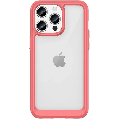 HQWear Кейс с гъвкава рамка HQWear Outer Space за iPhone 15 Pro Max, червен (9145576279717)