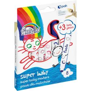  Флумастери Super Baby Fiorello GR-F165 8 цвята (GR-F165 8)