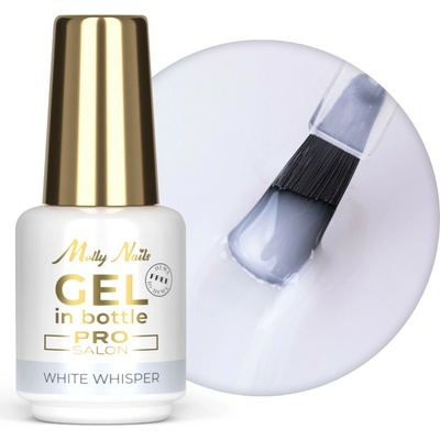 Molly Nails Pro Salon Stavební gel v lahvičce White Whisper 15g