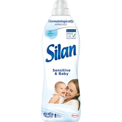 Henkel Омекотител за тъкани Silan Sensitive & Baby 880 мл 40 бр