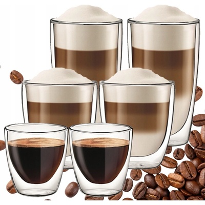 Aqualogis Sklenice na kávu 6 x 300 ml