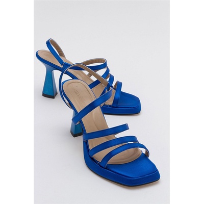 Moda Trend Дамски сандали на платформа - Яркосини #382856 (382856_Синьо)