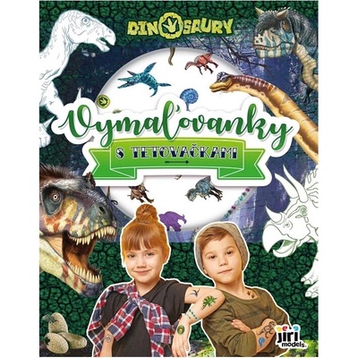 Omaľovánky dinosaury s detskými tetovačkami 1 kus