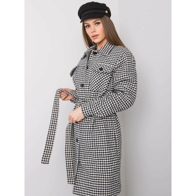 Lakerta Coat-LK-PL-508342.98P-white-black šedá