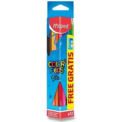 Maped Pastelky Color'Peps 12 ks + ořezávátko 183213