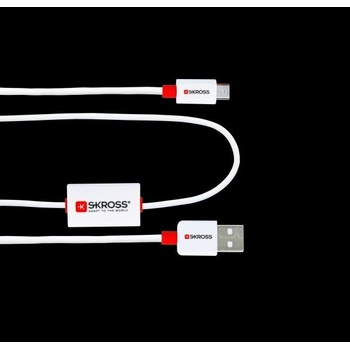 SOLIGHT DC21 SKROSS alarm USB SKROSS BUZZ Micro USB, akustické upozornění, délka 1m, pro nabíjení a přenos dat