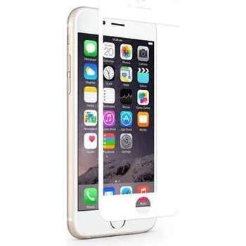 DEVIA Tempered Glass - обхващащо и ръбовете стъклено защитно покритие за дисплея на iPhone 6 Plus, iPhone 6S Plus (бял)