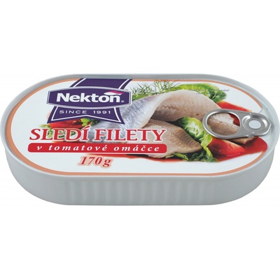 Nektón Sledí filety v paradajkovej omáčke 170 g