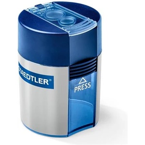 STAEDTLER Острилка, перфоратор за две дупки, с контейнер, staedtler "512", синя 512 001 (512 001)