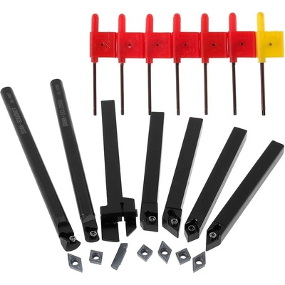 Hobbyvěci Soustružnické nože 8mm, sada 7 kusů + Inserty
