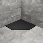 Radaway Душово корито Radaway Kyntos PT 80x80 см, черно, композитно, петоъгълно (HKPT8080-54)